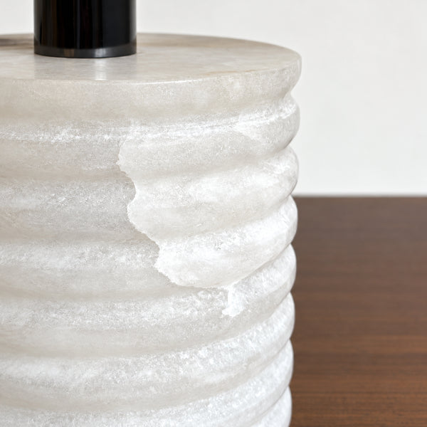 Orlisk Alabaster Ribbed Pendant Light 13