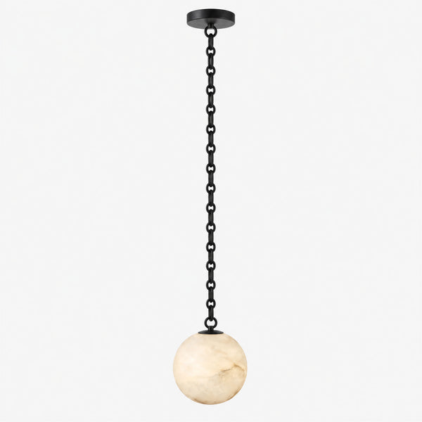 Orswell Alabaster Globe Swag Chandelier 3