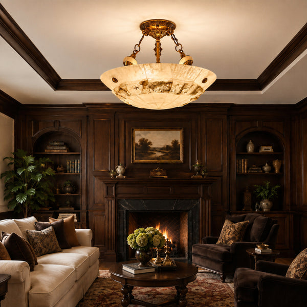 Orvelan Alabaster Ceiling Light 11