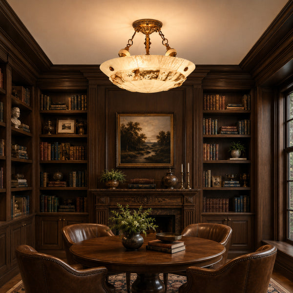 Orvelan Alabaster Ceiling Light 5