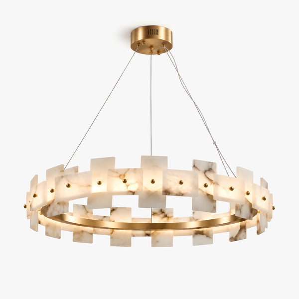 Orvelith Alabaster Ring Chandelier 1