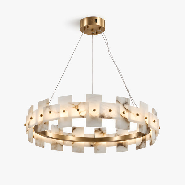 Orvelith Alabaster Ring Chandelier 3