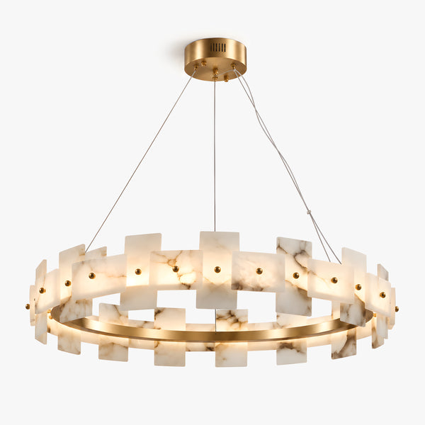 Orvelith Alabaster Ring Chandelier 4