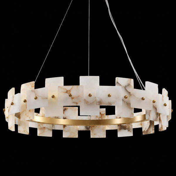 Orvelith Alabaster Ring Chandelier 5