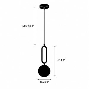 Ostren Alabaster Loop Pendant Light 10