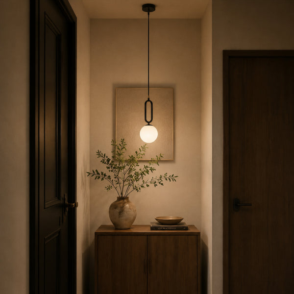 Ostren Alabaster Loop Pendant Light 2
