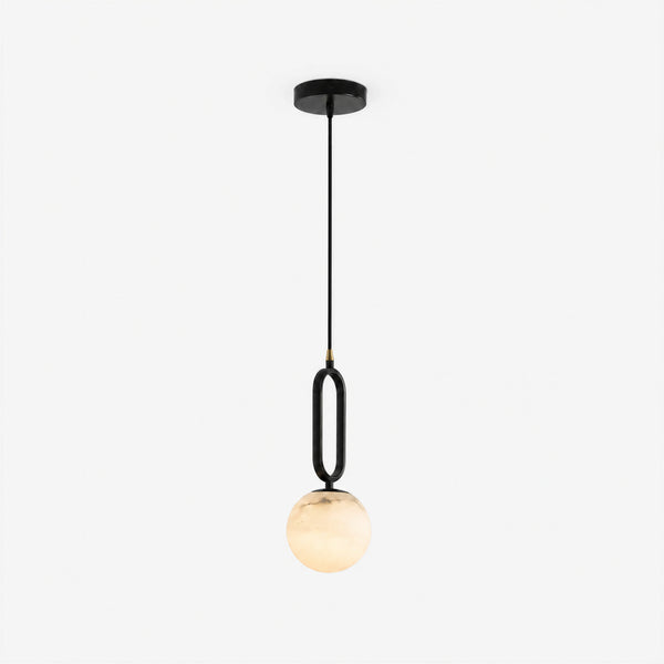Ostren Alabaster Loop Pendant Light 9