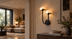 Osvarel Alabaster Dome Wall Light 12