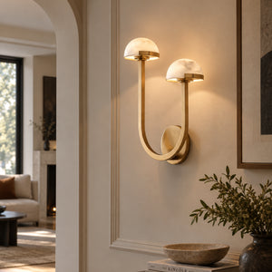 Osvarel Alabaster Dome Wall Light 4