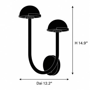 Osvarel Alabaster Dome Wall Light 7