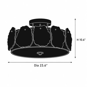 Osvaryn Alabaster Ceiling Light 8
