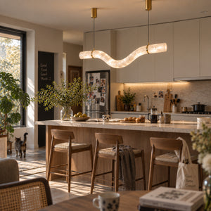 Othrel Alabaster Wave Pendant Light 11