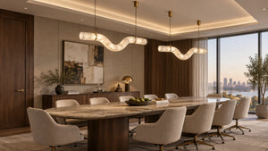 Othrel Alabaster Wave Pendant Light 15