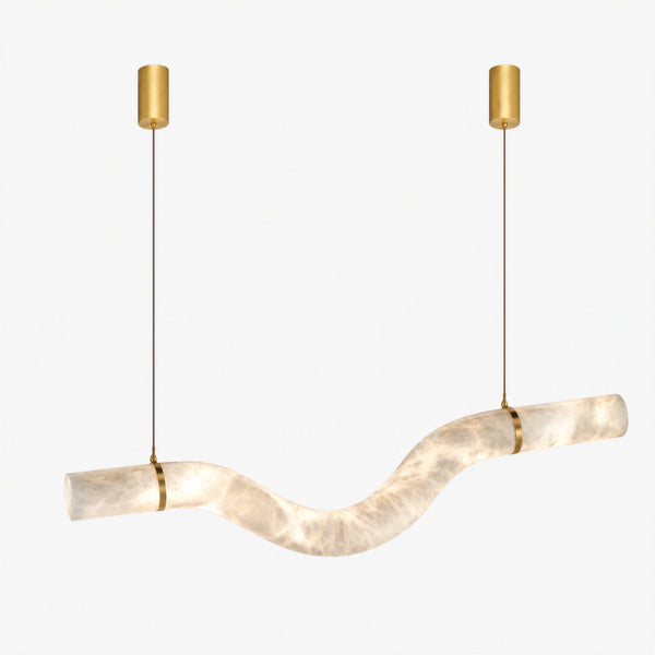 Othrel Alabaster Wave Pendant Light 8