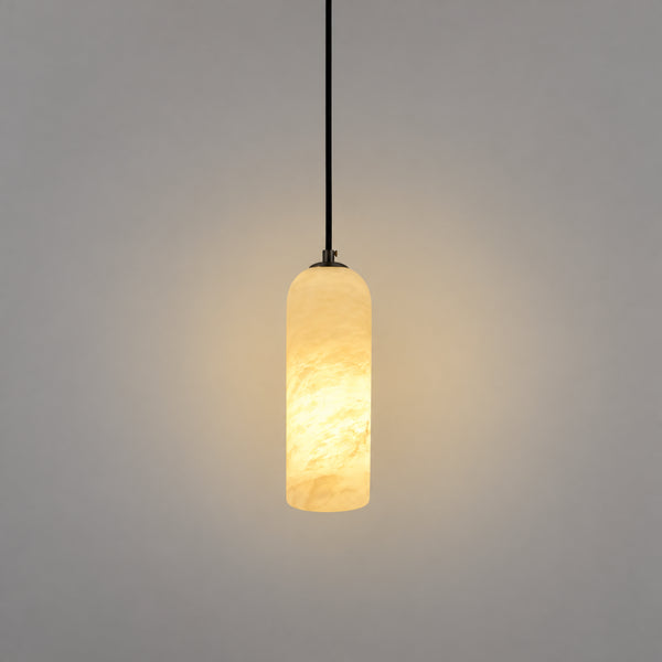 Perren Alabaster Cylinder Pendant Light 11