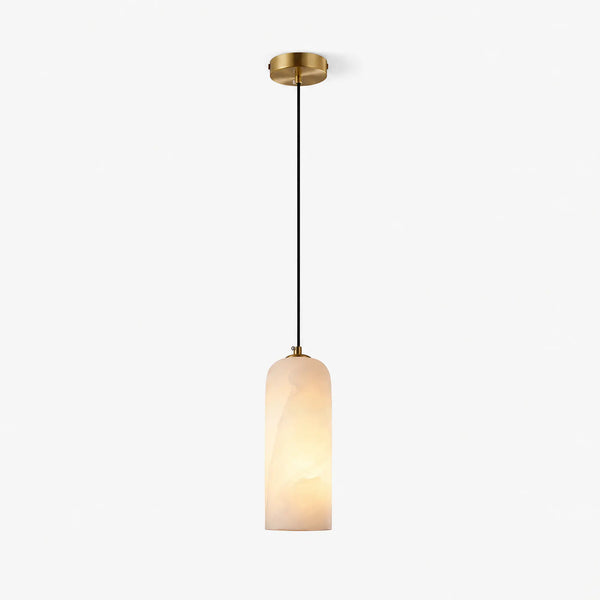 Perren Alabaster Cylinder Pendant Light 8