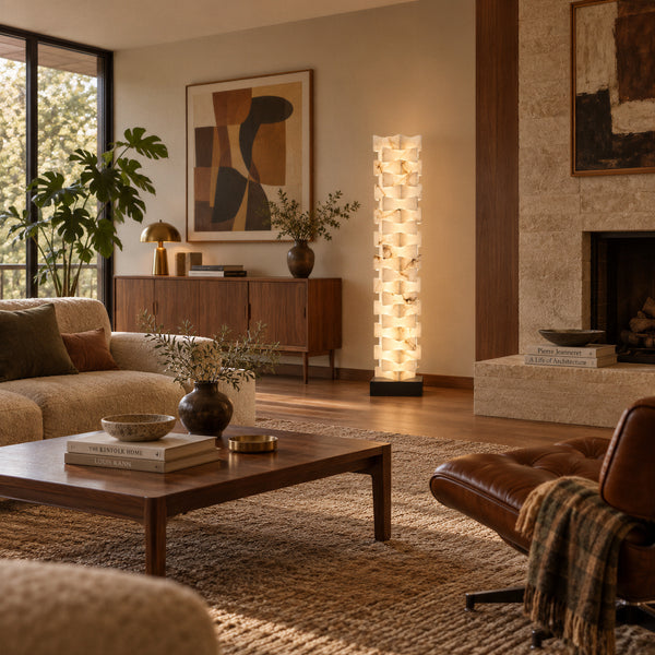 Quorlan Alabaster Floor Lamp 2
