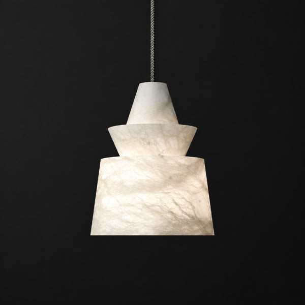 Rethan Alabaster Tiered Pendant Light 10