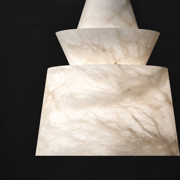 Rethan Alabaster Tiered Pendant Light 11