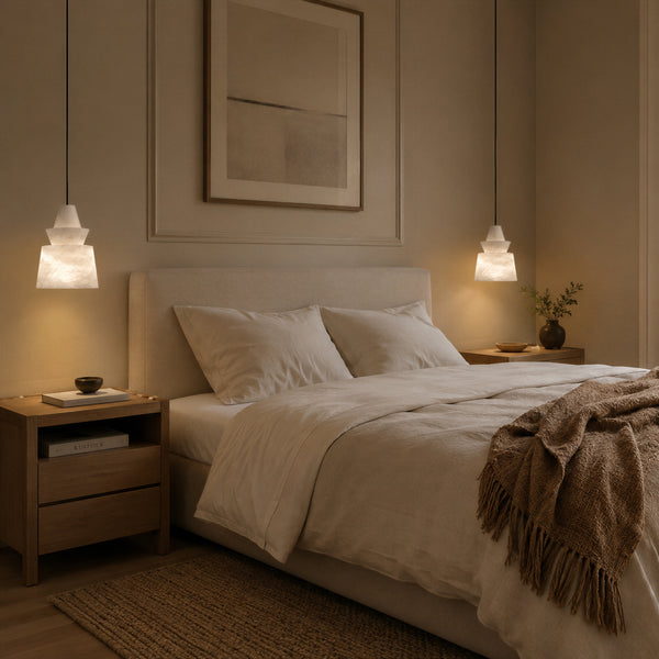 Rethan Alabaster Tiered Pendant Light 3