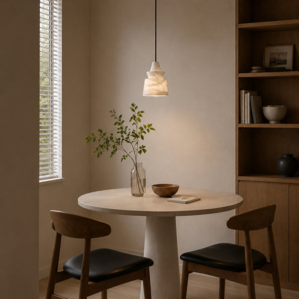 Rethan Alabaster Tiered Pendant Light 6