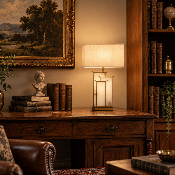 Sairven Alabaster Table Lamp 9
