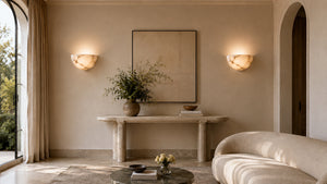 Sarnell Alabaster Bowl Wall Light 10