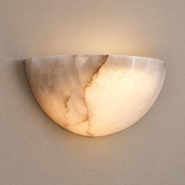 Sarnell Alabaster Bowl Wall Light 11