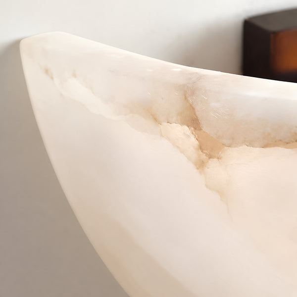Sarnell Alabaster Bowl Wall Light 12