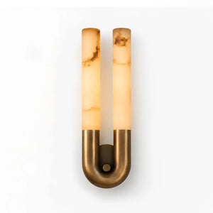 Selvarene Alabaster Double Wall Light 1