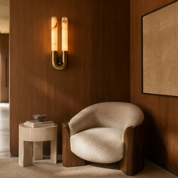 Selvarene Alabaster Double Wall Light 6