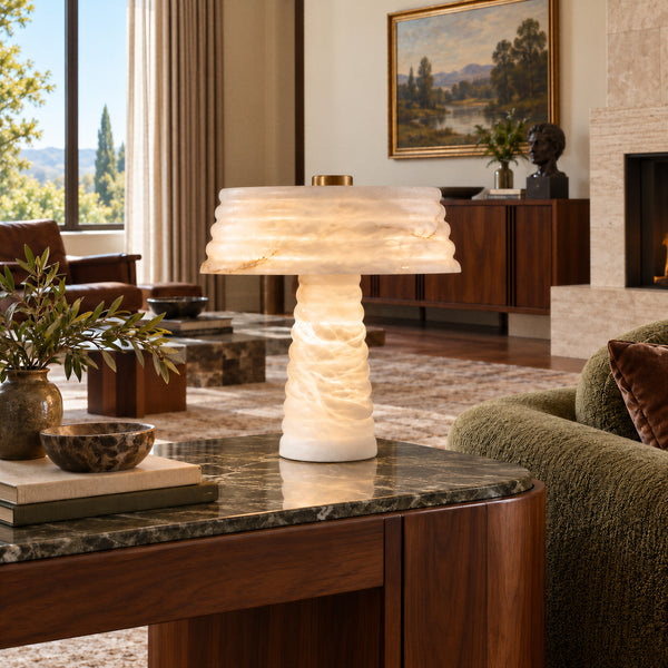 Selvoyn Ribbed Table Lamp 2