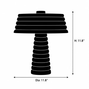 Selvoyn Ribbed Table Lamp 7