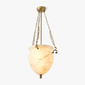 Seravelle Alabaster Urn Pendant Light 1