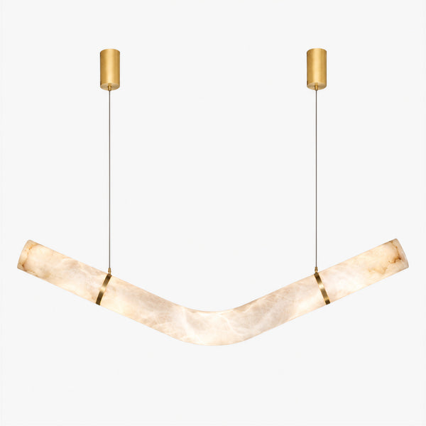Seydrin Alabaster Arc Pendant Light 7
