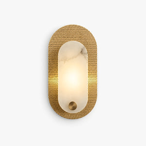 Sorelin Alabaster Oval Wall Light 1