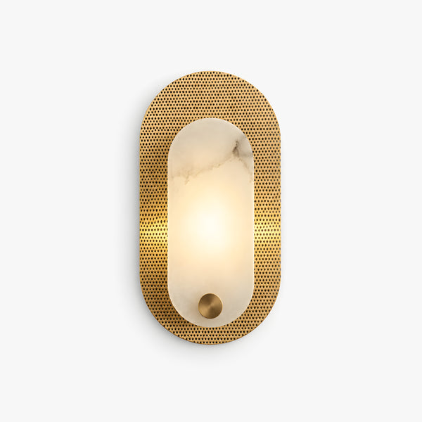 Sorelin Alabaster Oval Wall Light 1