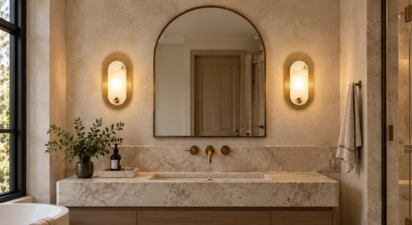 Sorelin Alabaster Oval Wall Light 7