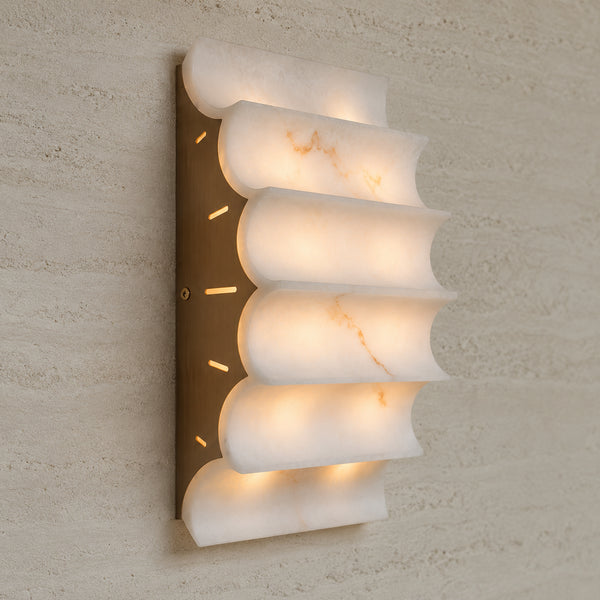 Sovaryn Layered Alabaster Wall Lamp 10