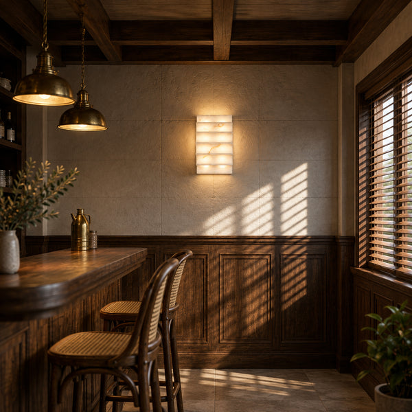 Sovaryn Layered Alabaster Wall Lamp 2