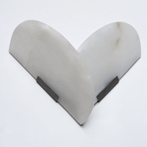 Talvren Alabaster Overlap Wall Light 10