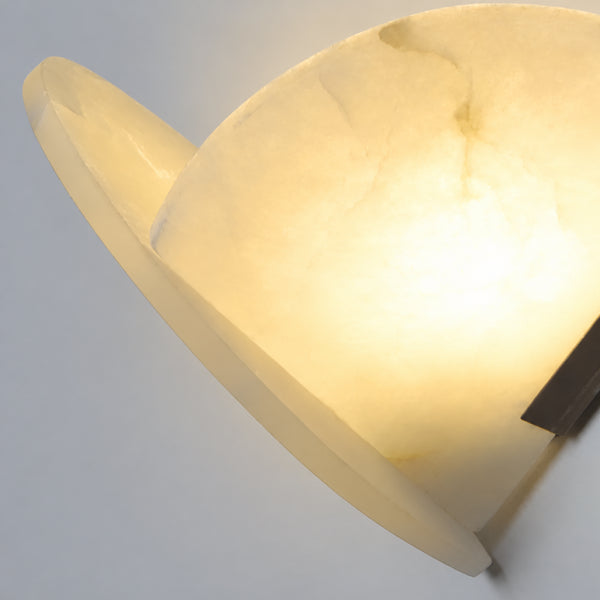 Talvren Alabaster Overlap Wall Light 11