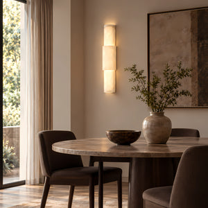 Tervalin Stacked Alabaster Wall Light 3
