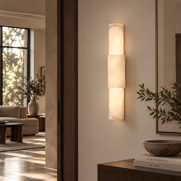 Tervalin Stacked Alabaster Wall Light 5