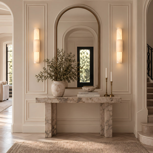 Tervalin Stacked Alabaster Wall Light 6