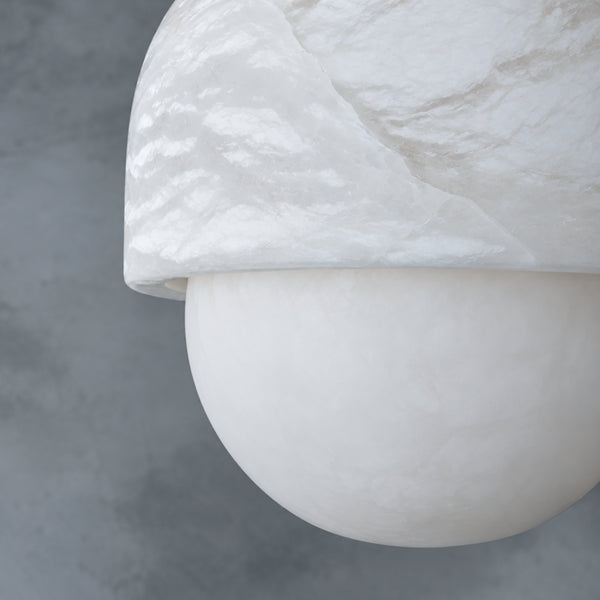 Tessik Alabaster Globe Pendant Light 11