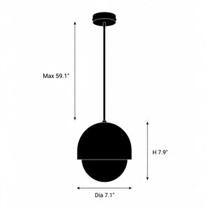 Tessik Alabaster Globe Pendant Light 2