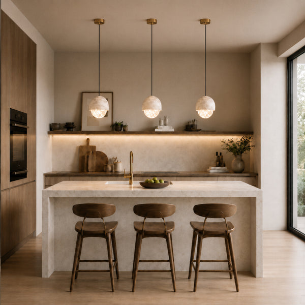 Tessik Alabaster Globe Pendant Light 5