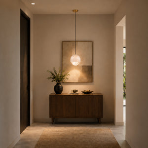 Tessik Alabaster Globe Pendant Light 9