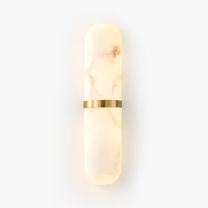 Varcelyn Alabaster Capsule Wall Lamp 1